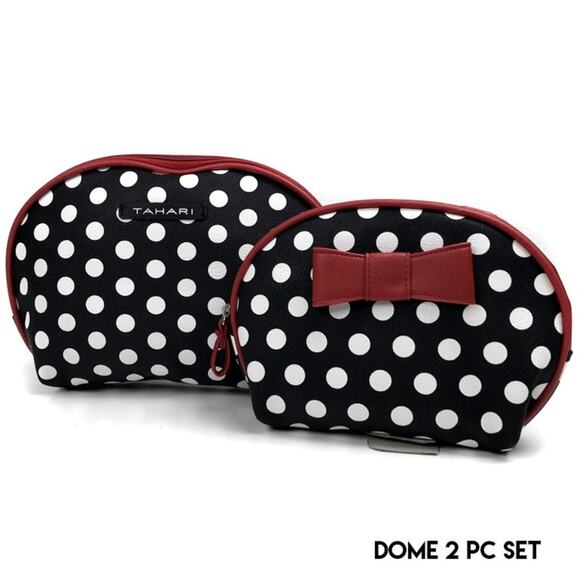 Tahari Polka Dot 2 Pc Dome - Picture 1 of 6